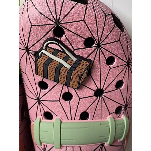 Crocs‎ Demon Slayer Nezuko Pink Anime Classic Clog 209320-206 Men’s Sz 14 NEW main image 12